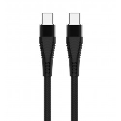 L✮Star LS-23 PD100W Плетен Кабел Fast Type-C към Type-C - Черен