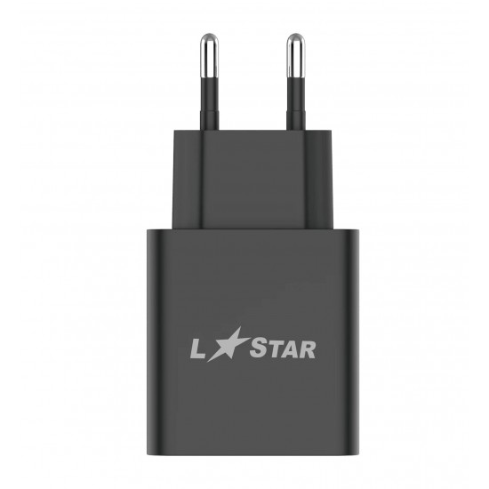 L✮Star Адаптер 45W SuperFast LS45 USB-C изх. - Черен