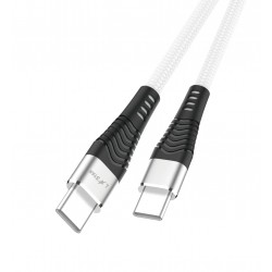L✮Star LS-232 100W Плетен Кабел Fast Type-C към Type-C 2M - Бял