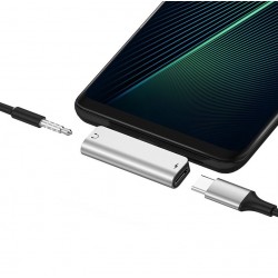 Преходник LS26 HOCO USB-C към USB-C+3.5mm 