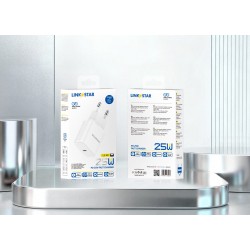 LINKSTAR LS-48 25W USB-C PD бързо зарядно устройство Адаптер - Бял