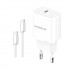 LINKSTAR LS-48 25W USB-C PD бързо зарядно Type-C към Type-C - Бял
