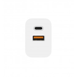 L✮Star 45W 2в1 LS56 2изх. PD(25W)+QC3.0(20W)+кабел USB-C към USB-C - Черен