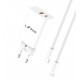 L✮Star 45W 2в1 LS56 2изх. PD(25W)+QC3.0(20W)+кабел USB-C към Lightning