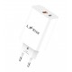 L✮Star 45W 2в1 LS56 2изх. PD(25W)+QC3.0(20W)+кабел USB-C към Lightning