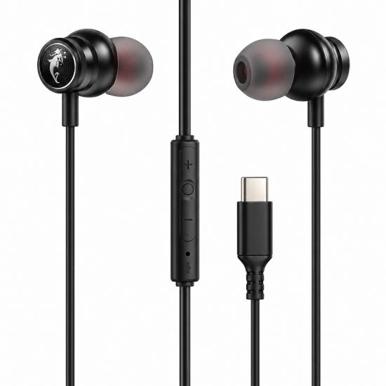 LELISU LS-729 Жични слушалки с USB Type-C, HD микрофон и управление