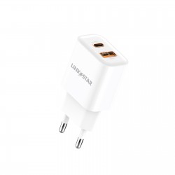 LINKSTAR LS-82 38W USB-C PD + USB-A QC бързо зарядно Адаптер