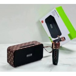 M2201+  преносима безжична мини колона с безжичен микрофон 1500mAh - Черен