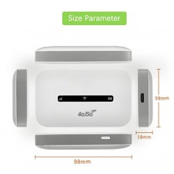 Преносим 5G/4G LTE Wi-Fi рутер M6-E със SIM карта, до 150 Mbps и батерия 3000 mAh