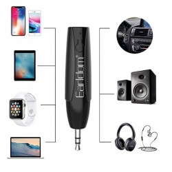 EARLDOM Bluetooth Аудио Адаптер AUX ET - M68, 3.5mm, Черен