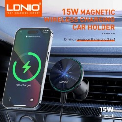 LDNIO MA23 15W MAGБързо зареждане, стойка за безжично зареждане в кола, стойка за вентилация