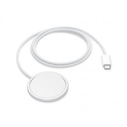 Оригинално Безжично Магнитно USB-C Зарядно APPLE за iPhone, Magsafe Charger 15W MHXH3ZM/A, Бял