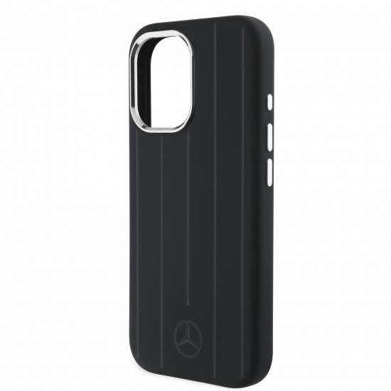 7040 MB HQ MAGSAFE SILICONE W/ VERTICAL TONAL STRIPES BLACK IP16