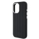 7040 MB HQ MAGSAFE SILICONE W/ VERTICAL TONAL STRIPES BLACK IP16