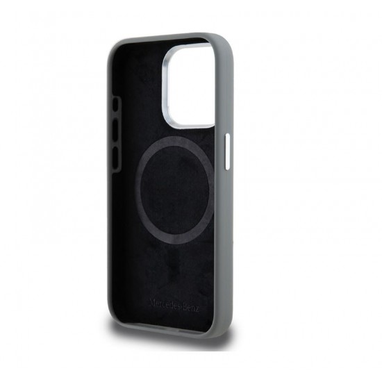 8400 Mercedes-Benz iPhone 15 Back cover case - Magsafe - stripes pattern - Grey