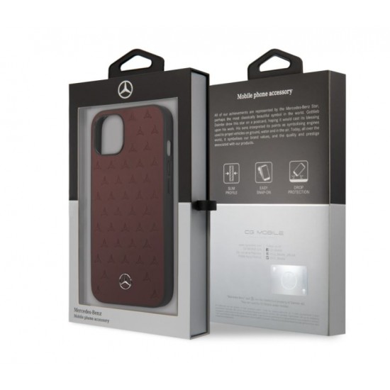 0620 Калъф Mercedes-Benz Hardcase iPhone 13 & 14 - Бордо