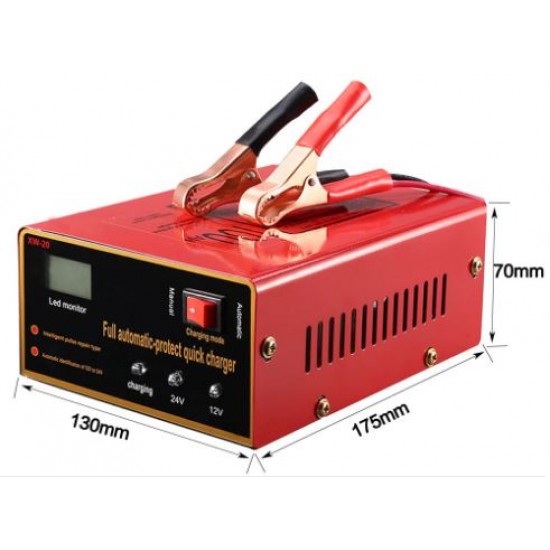 12V /24V MF-2 зарядно за автомобил мотоциклет 200W интелигентно за батерии100A Бързо зареждане