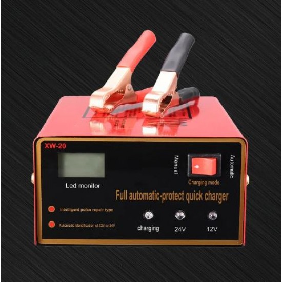 12V /24V MF-2 зарядно за автомобил мотоциклет 200W интелигентно за батерии100A Бързо зареждане