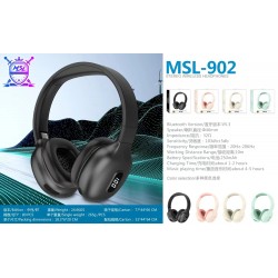 MSL-902 Pro Max – Безжични слушалки с шумопотискане и LED дисплей - Зелен