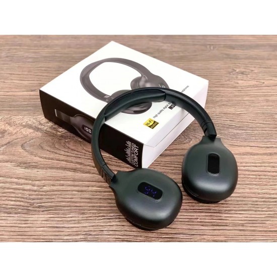 MSL-902 Pro Max – Безжични слушалки с шумопотискане и LED дисплей - Черен