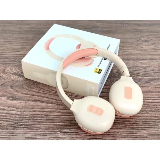 MSL-902 Pro Max – Безжични слушалки с шумопотискане и LED дисплей - Розов