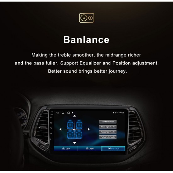 6580 Android мултимедиен плеър 4GB RAM 64GB ROM – 9" IPS дисплей 1024x600, CarPlay, GPS, WiFi, Bluetooth