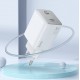 HOCO “N42 Elogiado” Зарядно GaN двоен USB-C PD45W TYPE-C към TYPE-C - Бял