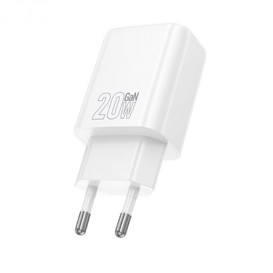 HOCO Адаптер "N60" USB-C 20W - Бял