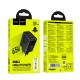 HOCO Адаптер N75 PD65W GaN 2XUSB-C 1XUSB-A изход  - Черен