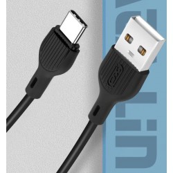 Кабел XO-NB200 Fast 2.1A USB към Type-C 1M - Черен