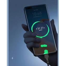 Кабел XO-NB200 Fast 2.1A USB към Type-C 1M - Черен