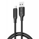 Кабел XO-NB265 Fast 3A USB към Type-C 1M - Черен