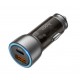 HOCO NZ8 12v. зарядно за кола 43W QC3.0USB+PD25W Dual Port - Черен