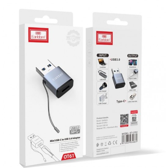 EARLDOM OT61 Преходник от Type - C към USB 3.0 