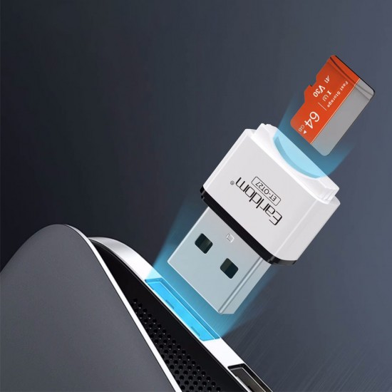 EARLDOM Картов четец Earldom OT27, USB 2.0, поддръжка до 256GB, компактен и съвместим с всички ОС