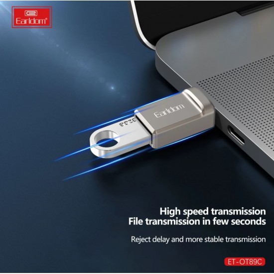 EARLDOM адаптер ET-OT89C от Type C към USB 3.0, черен