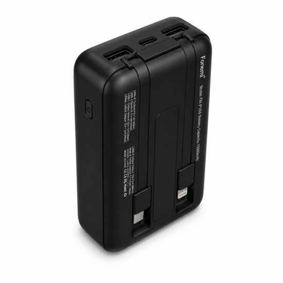 Fonemi (ЧЕРЕН) FM-P166 Соларна преносима батерия 10,000mAh 2.4A