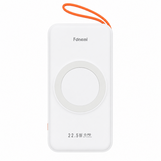 Fonemi P19 MagSafe PD22.5W преносима батерия 10000mAh 2.4A - Бял