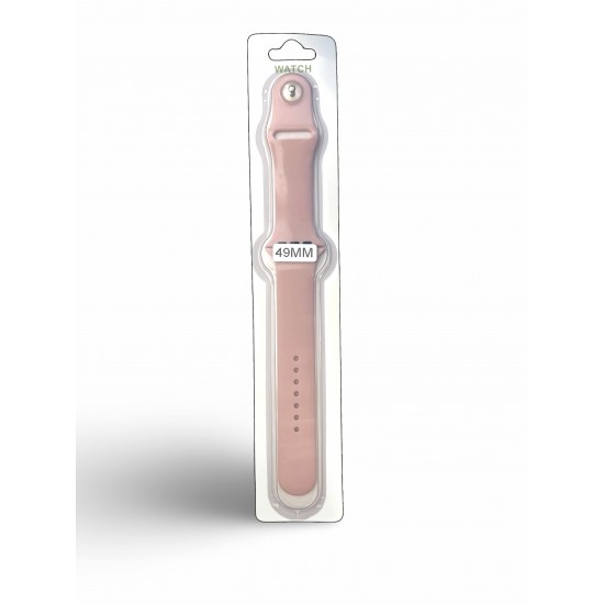 Силиконова Apple Watch каишка iWatch 49mm - Бежаво - 2 части