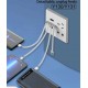 WUW Y131 2A POWER BANK С ВГРАДЕНИ КАБЕЛИ - 20,000 mAh - Черен