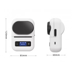 Преносим Bluetooth термичен принтер Lite PT-260 - Бял (Моби приложение)
