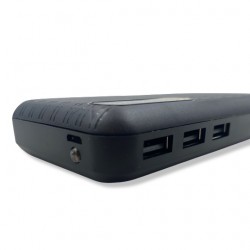 Външна батерия за зареждане PB-30с 3 изхода USB 15,000mAh - Черен
