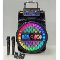 QL-1501 15" 40W Безжична колона говорител субуфер+ 2 безжични микрофони