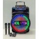QL-1501 15" 40W Безжична колона говорител субуфер+ 2 безжични микрофони