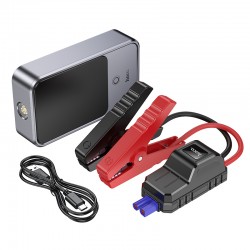 HOCO QS7 Source аварийно стартерно устройство и Power Bank 10 000 mAh, 12V, 800A, 2x USB-A, LED фенер