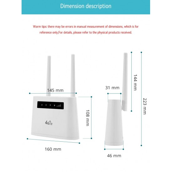 4G LTE CPE R102 – Безжичен рутер с SIM слот, RJ11 за глас, батерия 4400mAh, Ethernet и Wi-Fi hotspot до 10 устройства