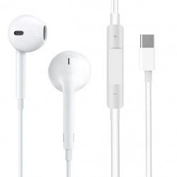 WUW Слушалки R188  Type-C (Бял) 