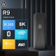 2025 R9 TV 8K VIVIV HDR android 14.0  TV Stick 2GB+16GB 2.4/5G Wifi 100M-LAN порт Netflix Youtube Media Player