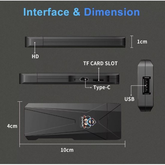 2025 R9 TV 8K VIVIV HDR android 14.0  TV Stick 2GB+16GB 2.4/5G Wifi 100M-LAN порт Netflix Youtube Media Player