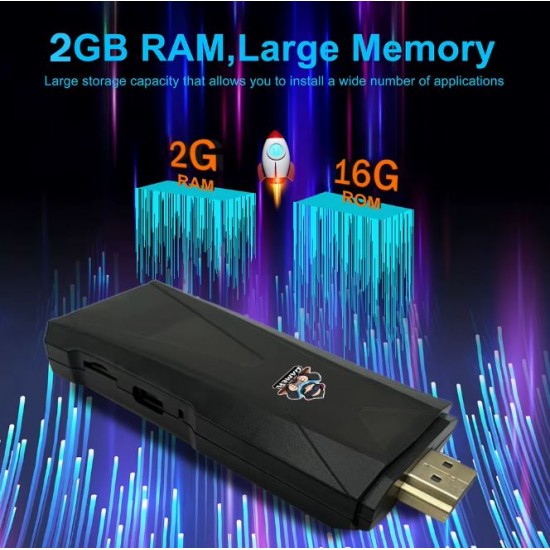 2025 R9 TV 8K VIVIV HDR android 14.0  TV Stick 2GB+16GB 2.4/5G Wifi 100M-LAN порт Netflix Youtube Media Player